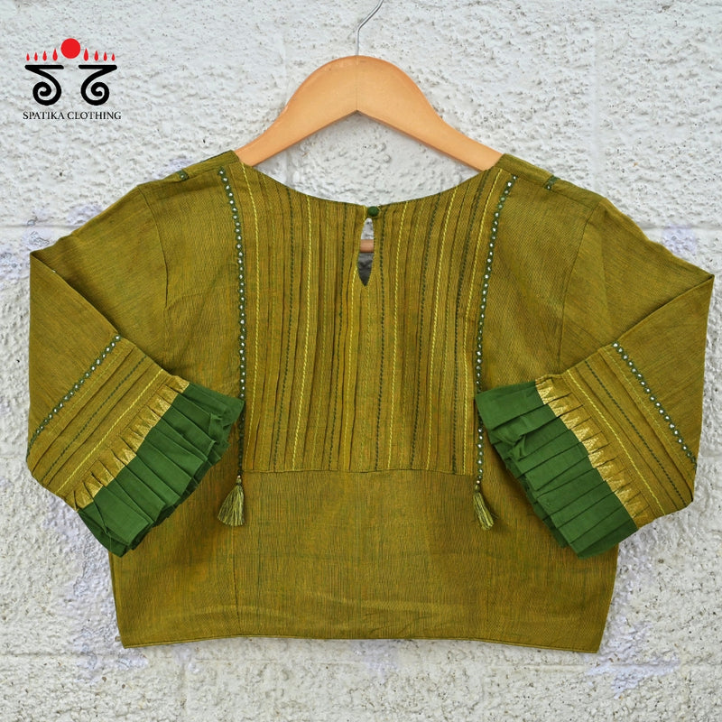Hand - Embroidered Mirror Work Blouse