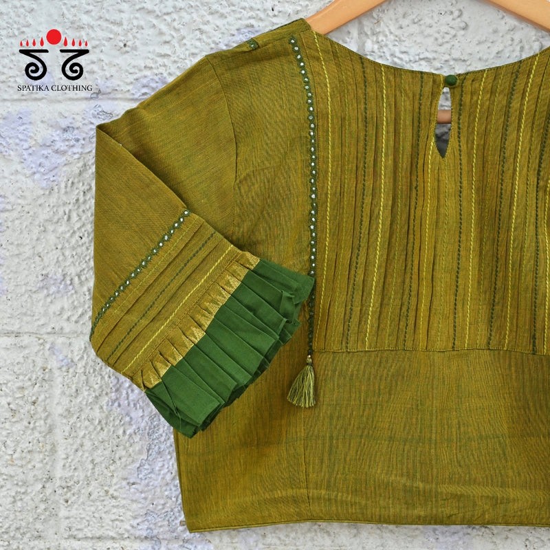 Hand - Embroidered Mirror Work Blouse