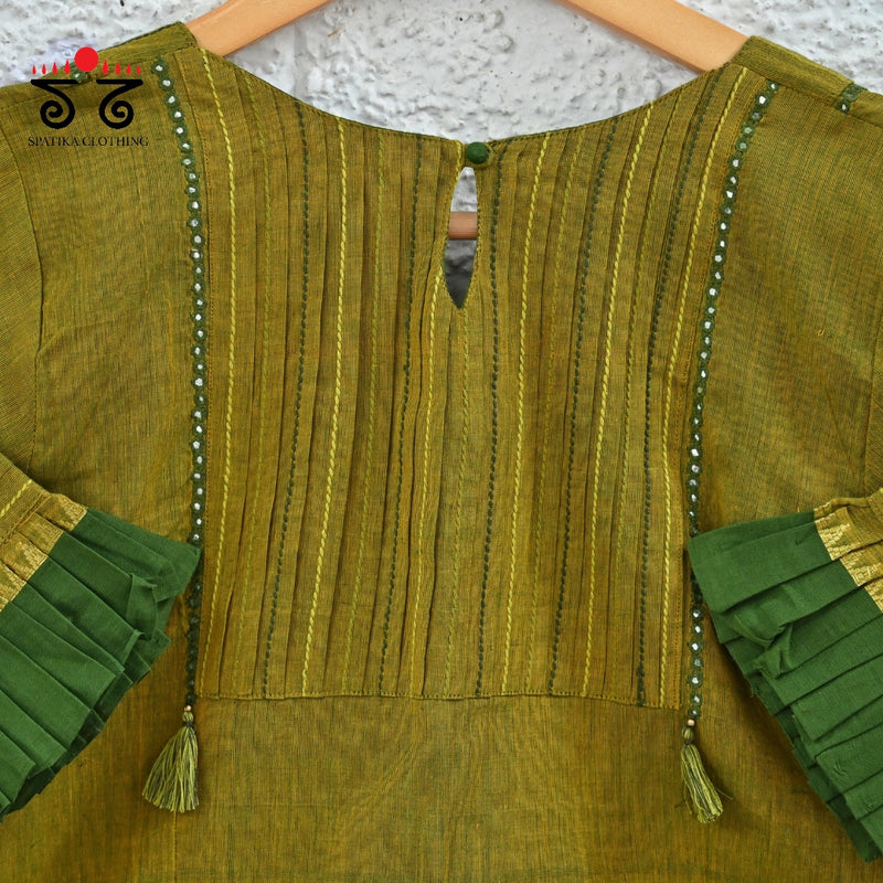 Hand - Embroidered Mirror Work Blouse