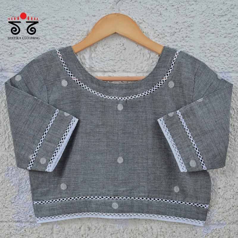 Jamdhani Lace Hand Crafted Blouse