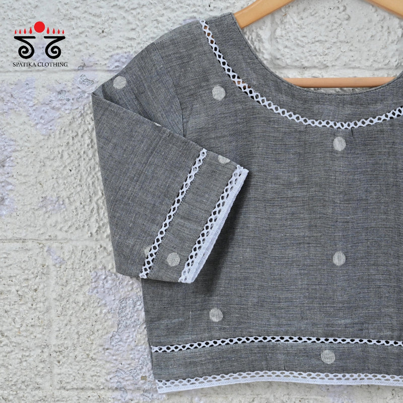 Jamdhani Lace Hand Crafted Blouse