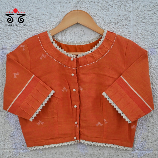 Jamdhani Lace Hand Crafted Blouse