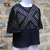 Hand - Embroidered Bandhani Top