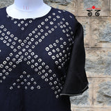 Hand - Embroidered Bandhani Top