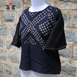 Hand - Embroidered Bandhani Top