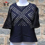 Hand - Embroidered Bandhani Top