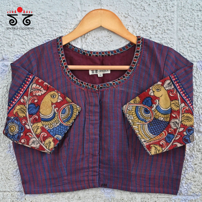 Pen Kalamkari Ponduru Blouse