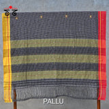 Hand Embroidered Patteda-Anchu saree