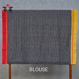 Hand Embroidered Patteda-Anchu saree