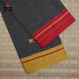 Hand Embroidered Patteda-Anchu saree