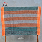 Hand Embroidered Patteda-Anchu saree
