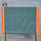 Hand Embroidered Patteda-Anchu saree