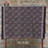 Ajrak on Mulmul Cotton Saree