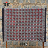 Ajrak on Mulmul Cotton Saree