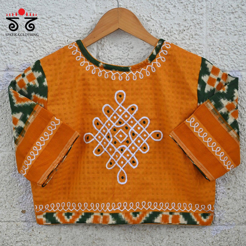 Telia Rumal - Kolam Blouse