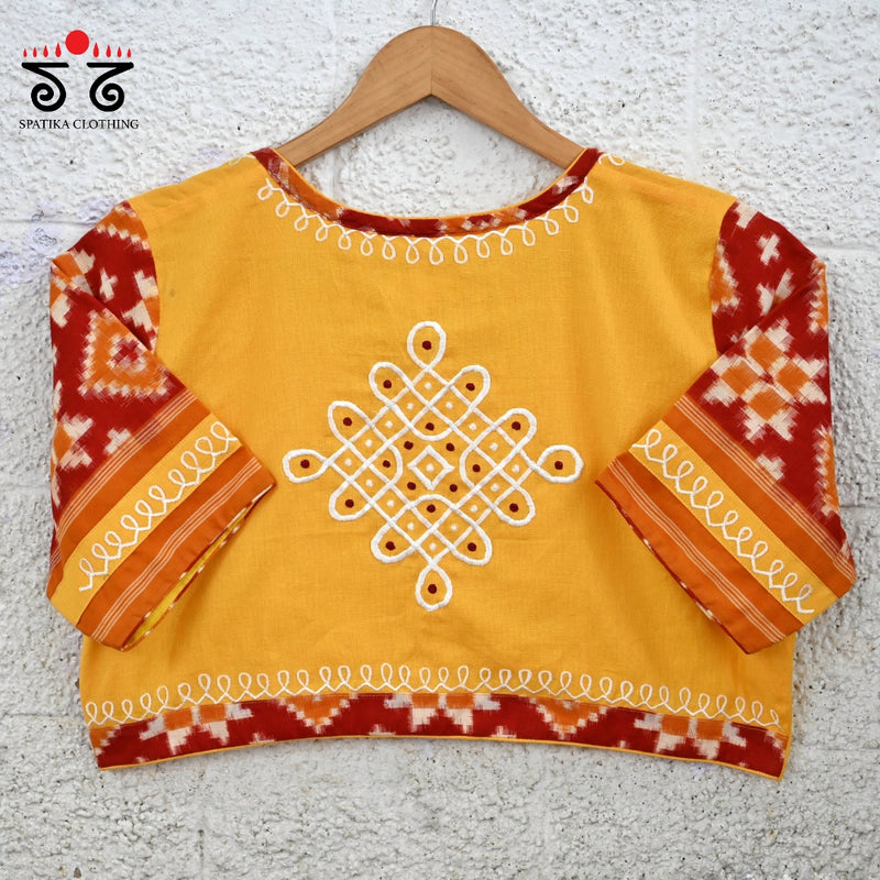 Telia Rumal - Kolam Blouse