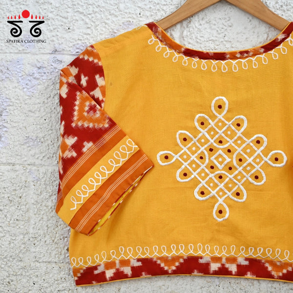 Telia Rumal - Kolam Blouse