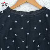 Bandhani Frilled Sleeveless Blouse