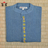 Men's Handwoven Cotton Short Kurta