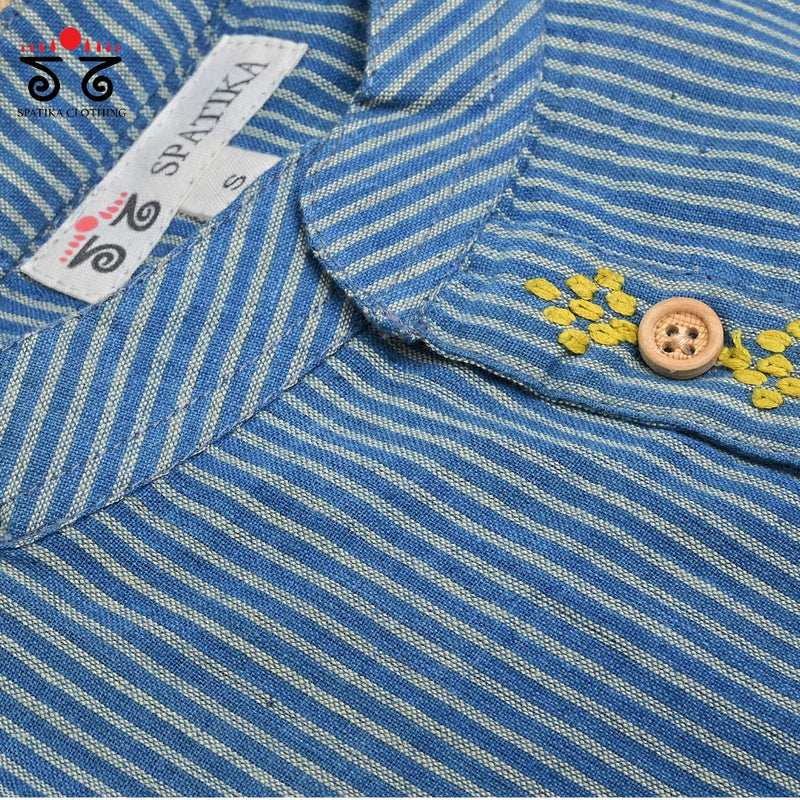 Men's Handwoven Cotton Short Kurta