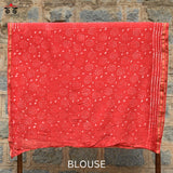 Batik on Chanderi Silk Cotton Saree
