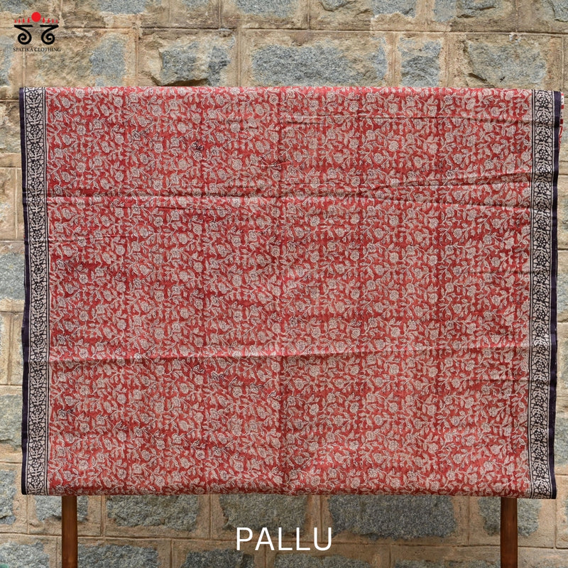 Bagru Block Printed  Kota Cotton Saree