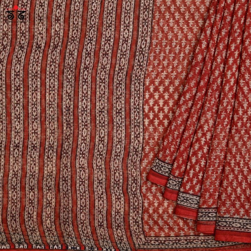 Bagru Block Printed  Kota Cotton Saree