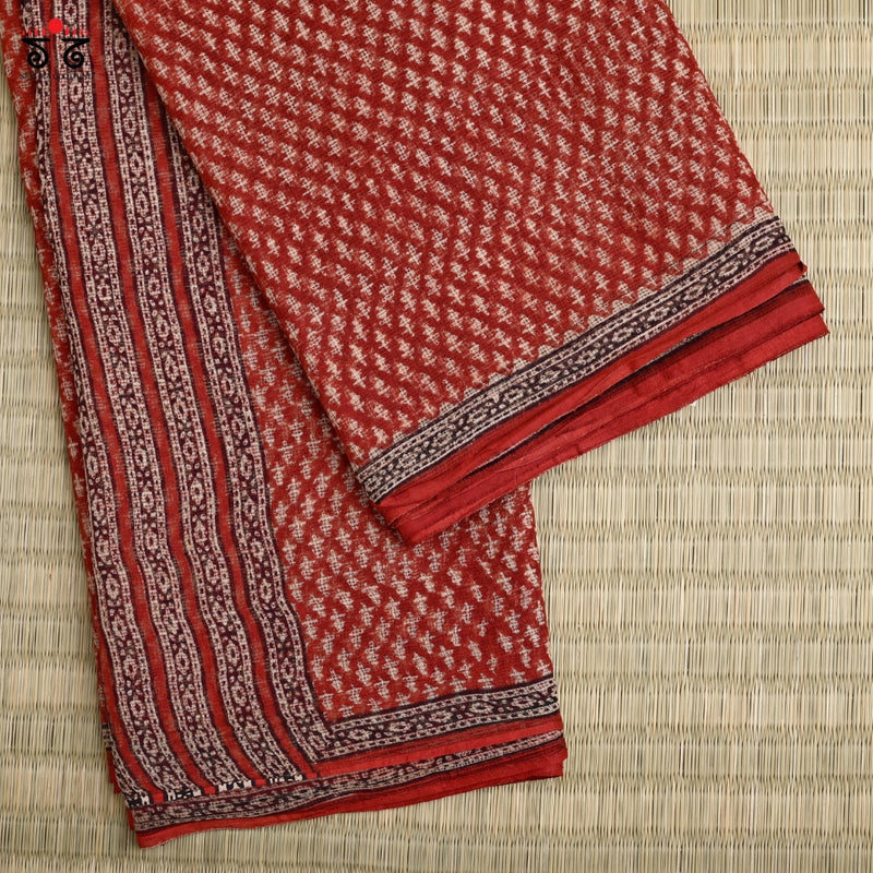 Bagru Block Printed  Kota Cotton Saree