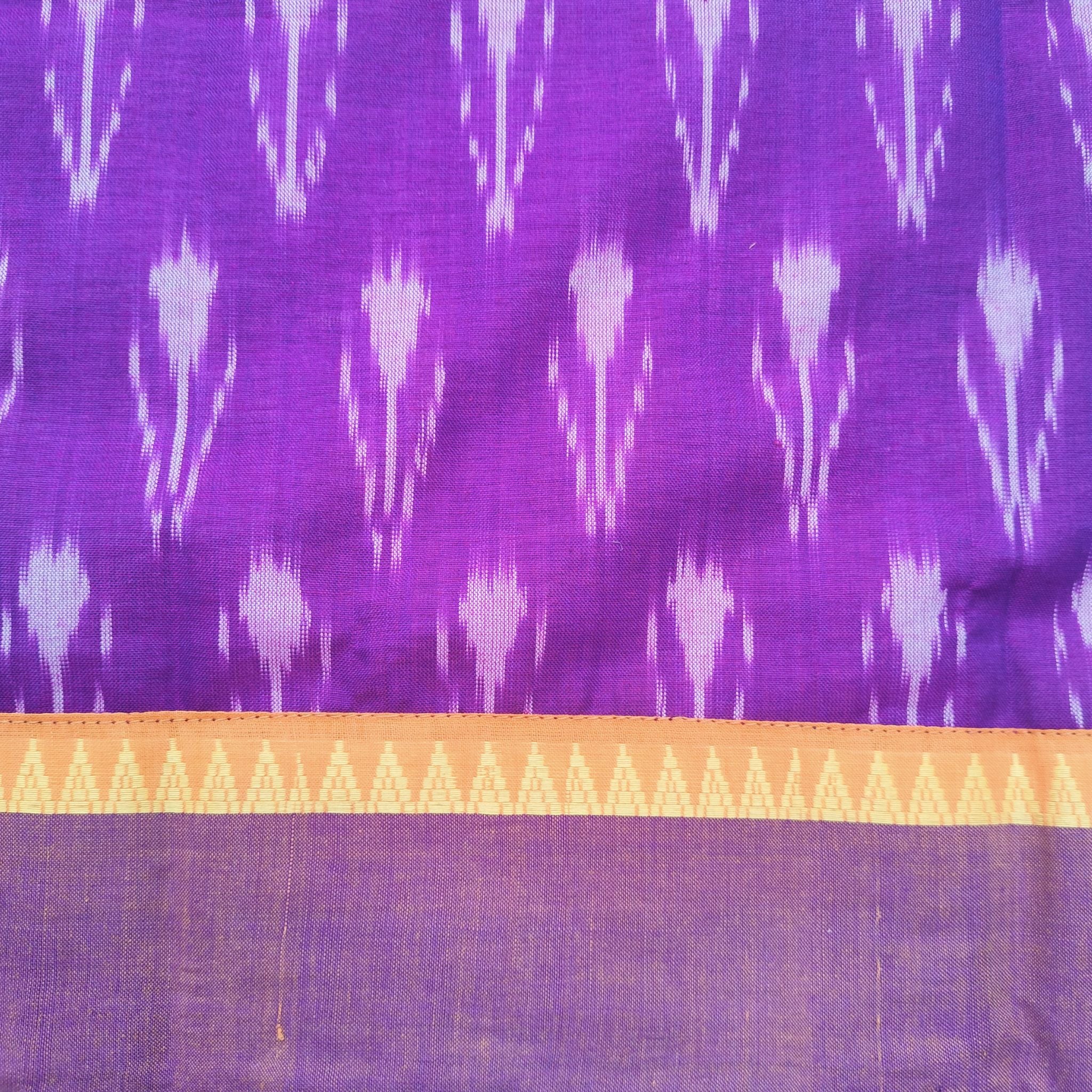Andhra Handwoven Cotton Saree - Special Blouse