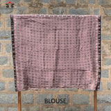Ajrak on Chanderi Cotton Saree