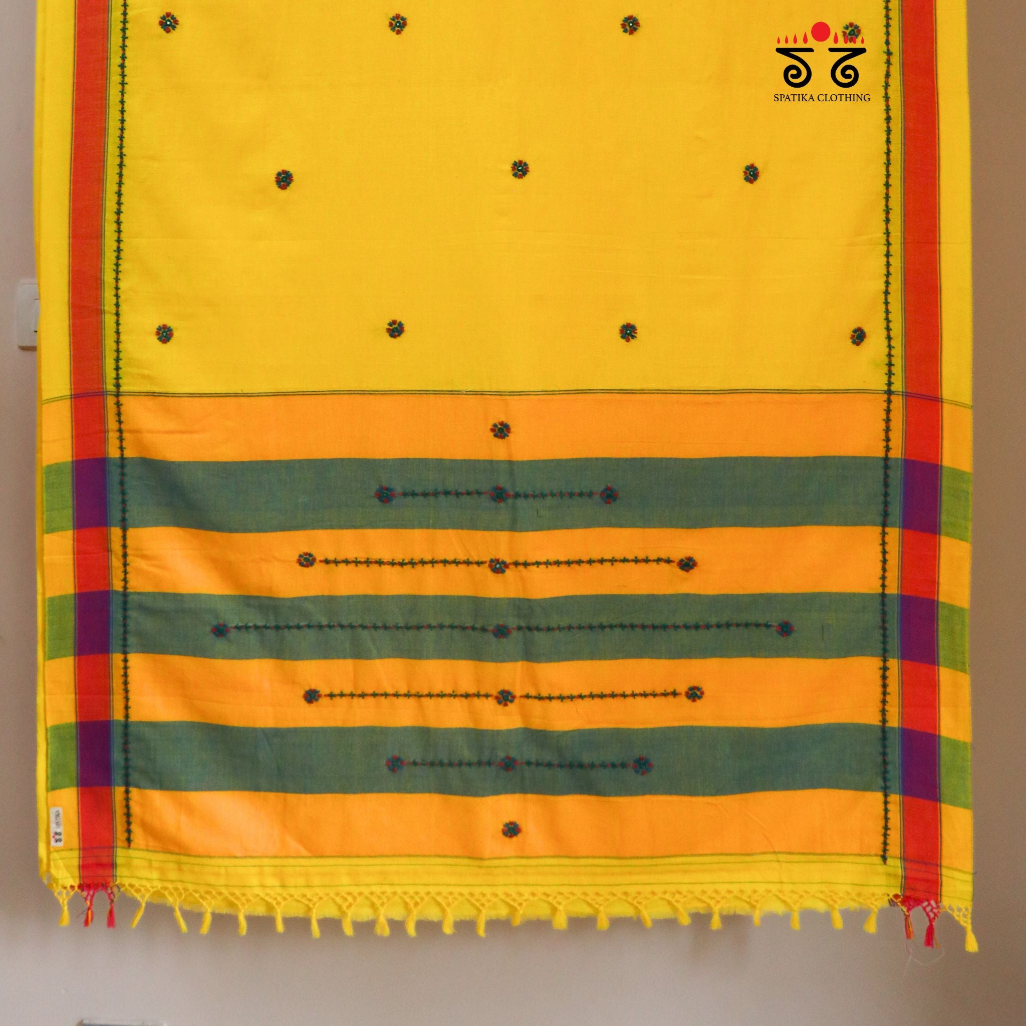 Ilkal Handembroidered Cotton Saree