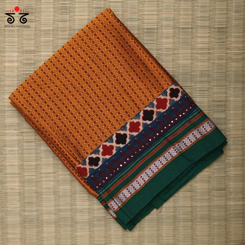 Hand- Embroidered Khun Blouse Fabric