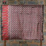 Ajrak on Chanderi Cotton Saree