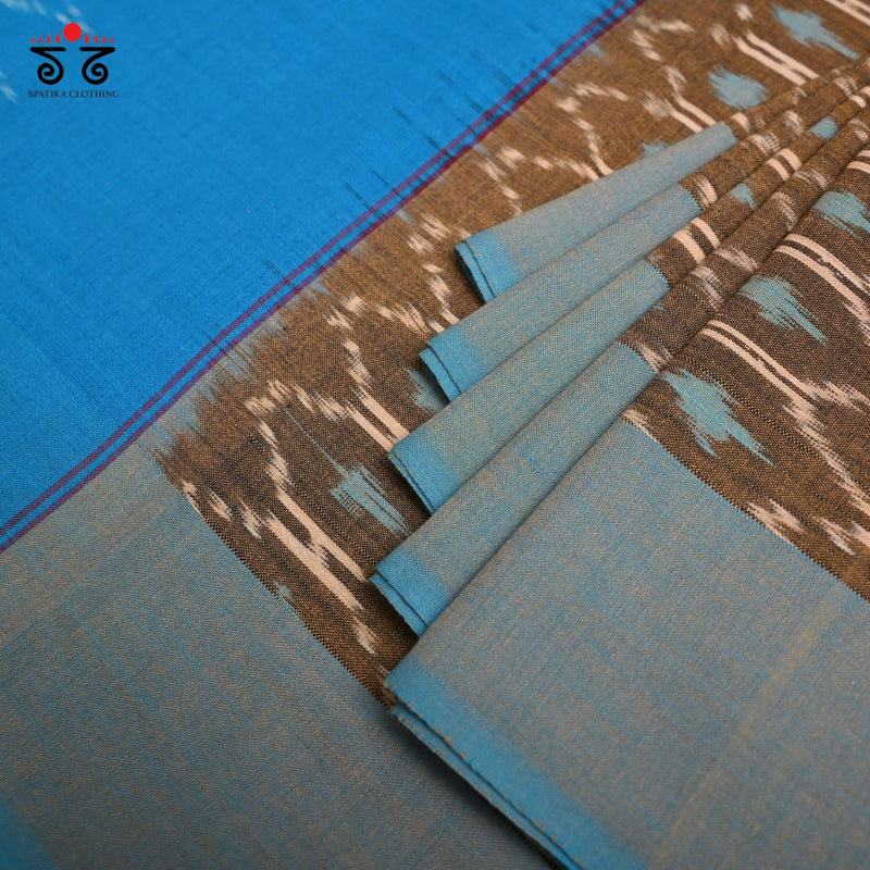 Ikat Handwoven Cotton Saree