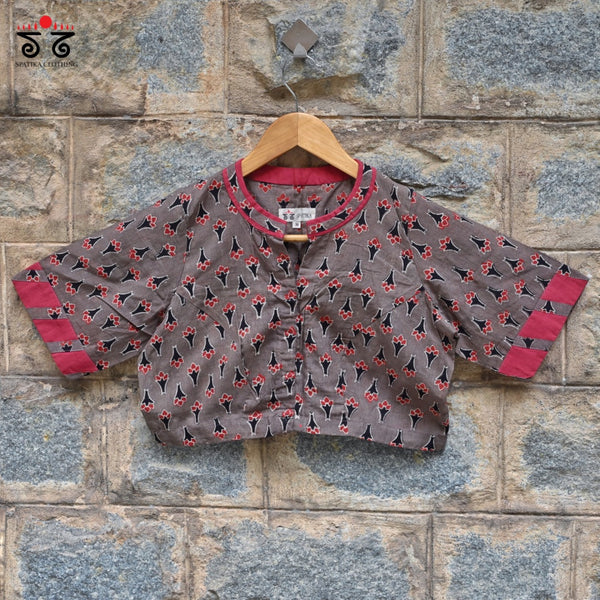 Ajrak Hand - Blockprinted Blouse