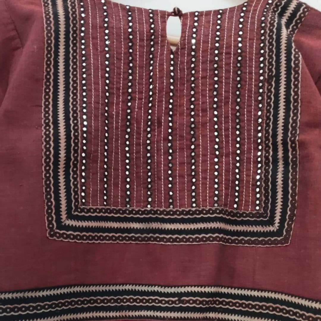 Mirror Work Hand embroidered Blouse