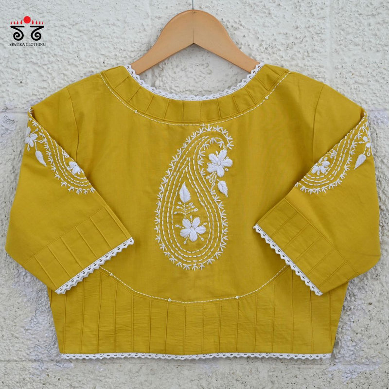 Chikan & Lace Blouse