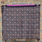 Ajrak Bandhani on Mulmul Cotton Saree