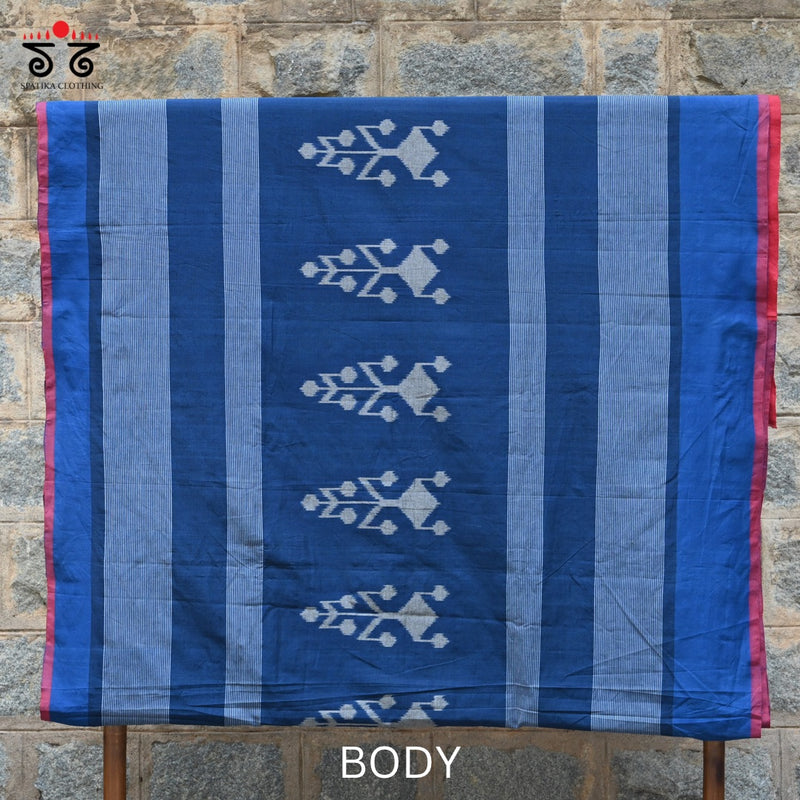Ikat Handwoven Cotton Saree