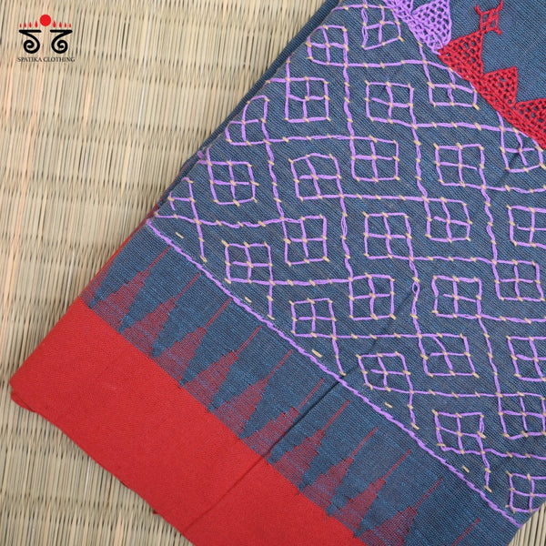 Lambani Hand - Embroidered Ponduru Blouse Fabric
