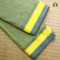 Ilkal Handembroidered Cotton Saree