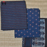 Ajrak Hand - Blockprinted Fabric Set Of 3