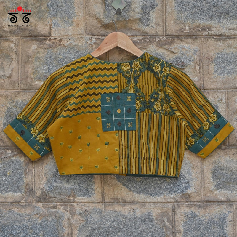 Ajrak Collage Blouse