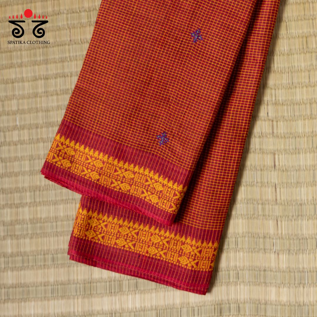 Banjara Handembroiderd Begampur Saree