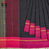 Hand Embroidered Patteda-Anchu saree