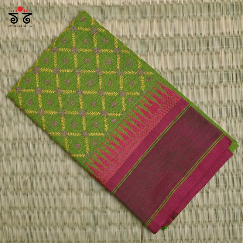 Chettinad Cotton - Banjara Hand Embroidered Blouse Fabric