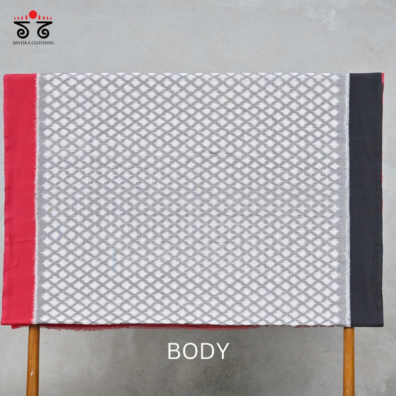 Ikat Handwoven Cotton Saree
