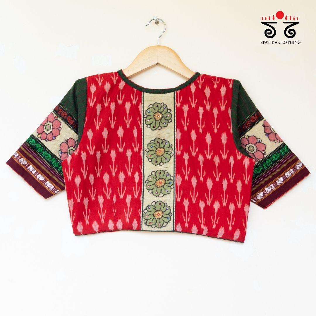 Ikat - Pen Kalamkari Handcrafted Blouse
