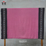 Ajrak Bandhani on Mulmul Cotton Saree