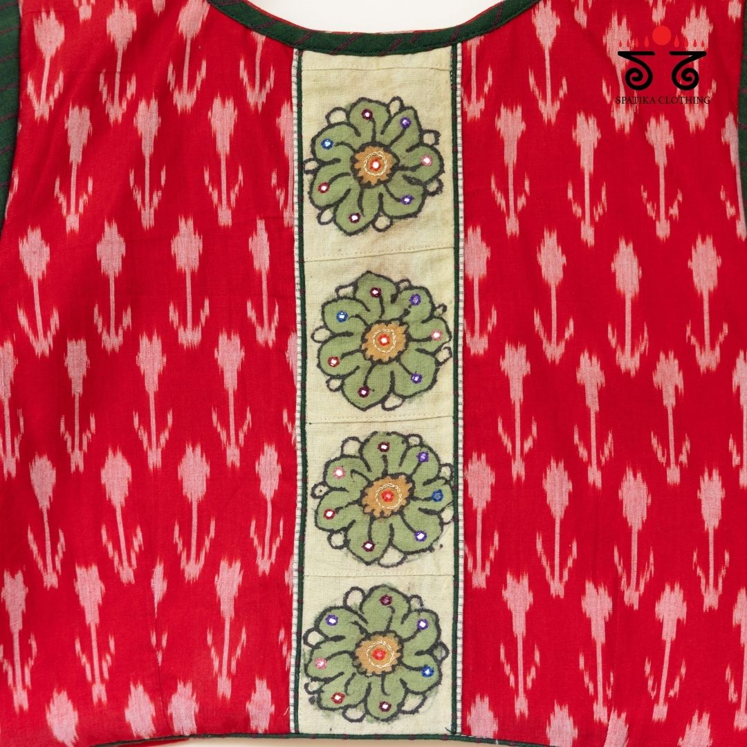 Ikat - Pen Kalamkari Handcrafted Blouse